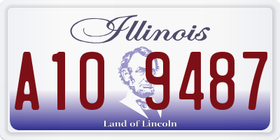 IL license plate A109487
