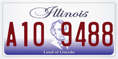 IL license plate A109488