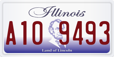 IL license plate A109493