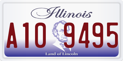 IL license plate A109495
