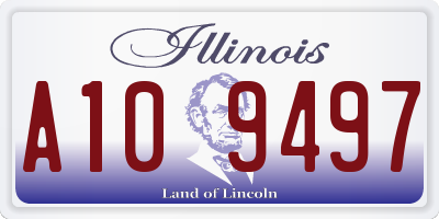 IL license plate A109497