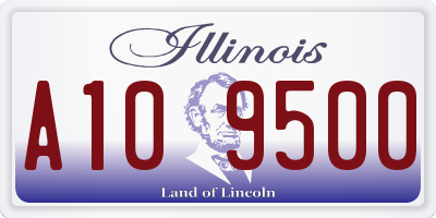 IL license plate A109500