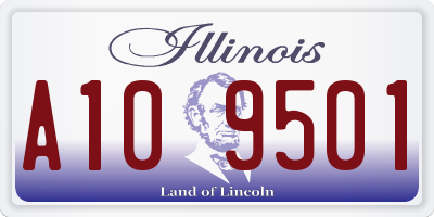IL license plate A109501