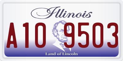 IL license plate A109503