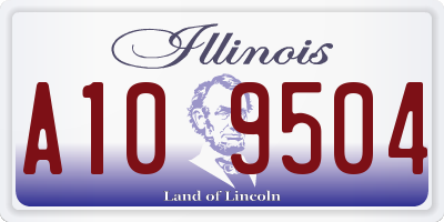 IL license plate A109504