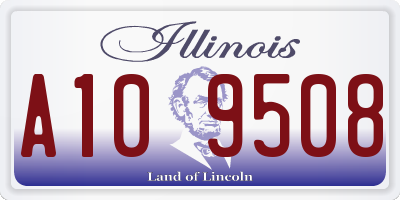 IL license plate A109508