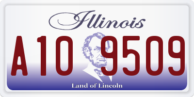 IL license plate A109509