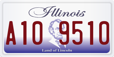 IL license plate A109510