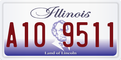 IL license plate A109511