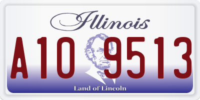 IL license plate A109513
