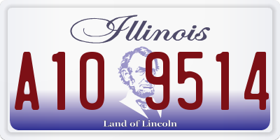 IL license plate A109514