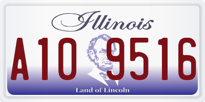 IL license plate A109516
