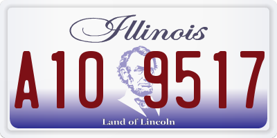 IL license plate A109517
