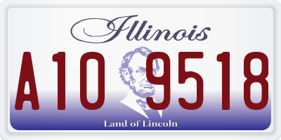 IL license plate A109518