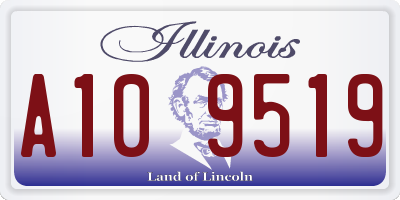 IL license plate A109519