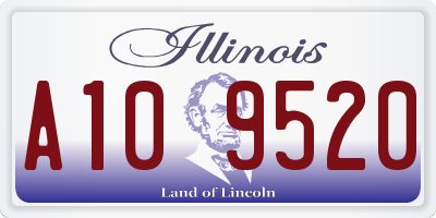 IL license plate A109520