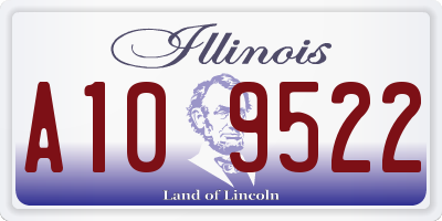 IL license plate A109522