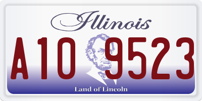 IL license plate A109523