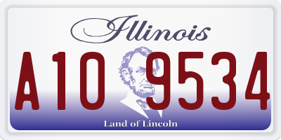 IL license plate A109534