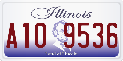 IL license plate A109536