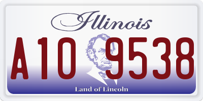 IL license plate A109538