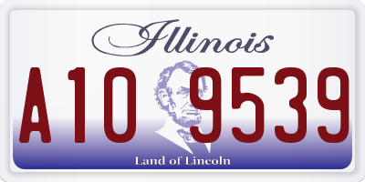 IL license plate A109539