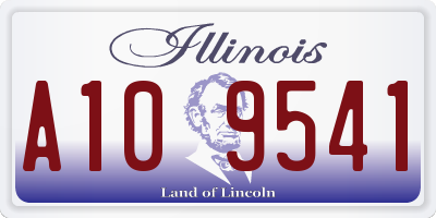 IL license plate A109541
