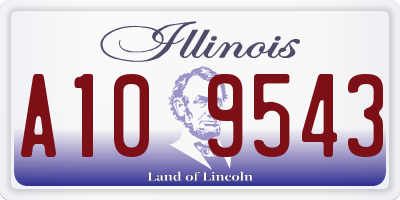 IL license plate A109543