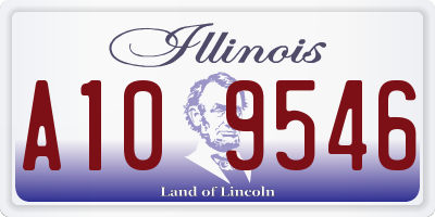 IL license plate A109546