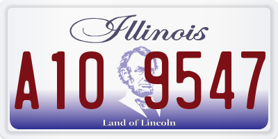 IL license plate A109547