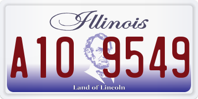 IL license plate A109549