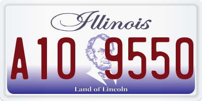 IL license plate A109550