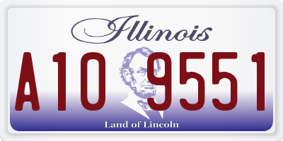 IL license plate A109551
