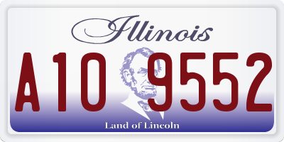 IL license plate A109552