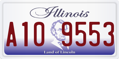 IL license plate A109553