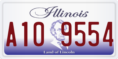 IL license plate A109554