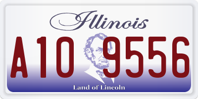 IL license plate A109556