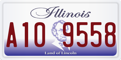 IL license plate A109558