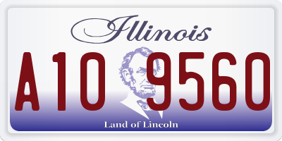 IL license plate A109560