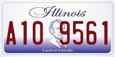 IL license plate A109561