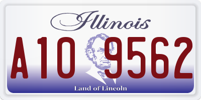 IL license plate A109562