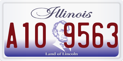 IL license plate A109563