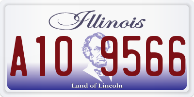 IL license plate A109566