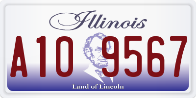 IL license plate A109567