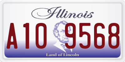 IL license plate A109568