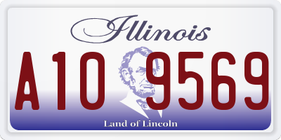 IL license plate A109569