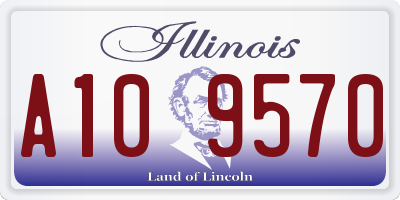 IL license plate A109570