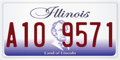 IL license plate A109571