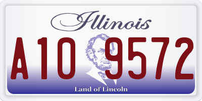 IL license plate A109572