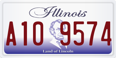 IL license plate A109574